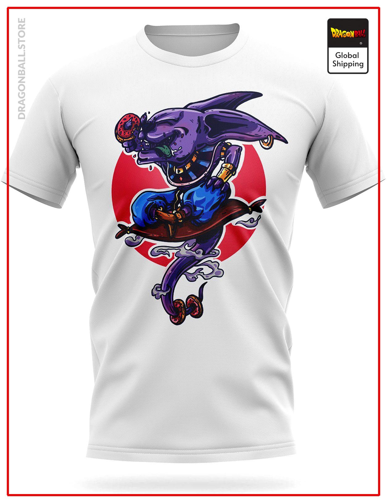 Dragon Ball Super T-Shirt Beerus Donuts S Official Dragon Ball Z Merch