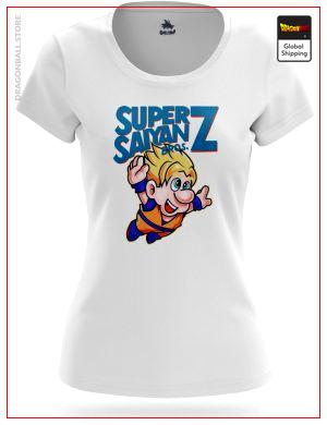 T-Shirt DBZ Woman  Goku Mario Bros S (L Japanese size) Official Dragon Ball Z Merch