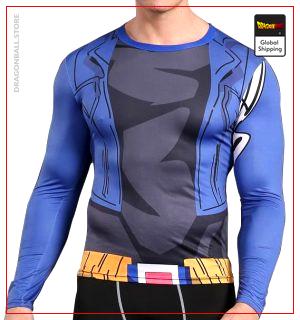 Long Compression T-Shirt  Overpowering Trunks S Official Dragon Ball Z Merch