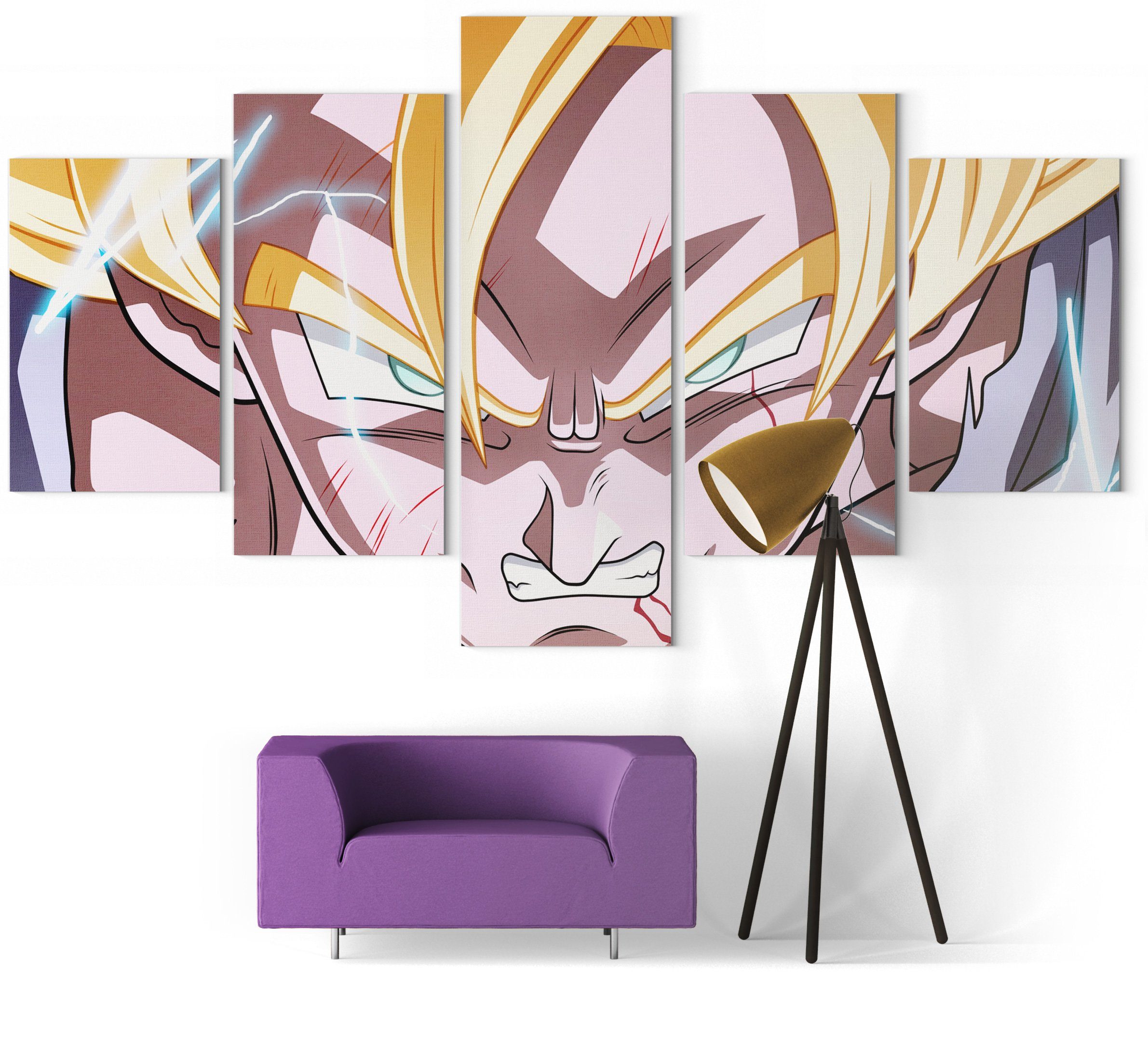 Goku 'Reflections' Original Art Poster - Dragon Ball Super DBZ Wall Art, NEW