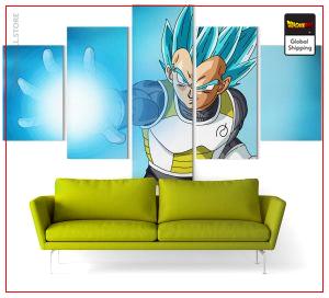 Dragon Ball Super Wall Art Canvas Vegeta SSJ Blue Small / Without frame Official Dragon Ball Z Merch
