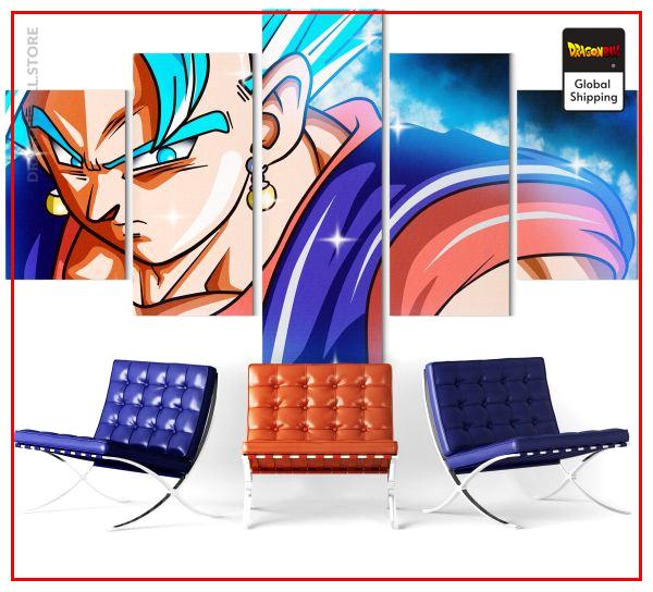 Wall Art Canvas Dragon Ball Super  Vegeto SSJ Blue Medium / Without frame Official Dragon Ball Z Merch