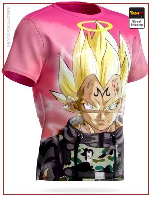 Dragon Ball T-Shirt Majin Vegeta Army S Official Dragon Ball Z Merch