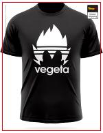 Dragon Ball Z Vegeta Adidas T-Shirt Black / S Official Dragon Ball Z Merch