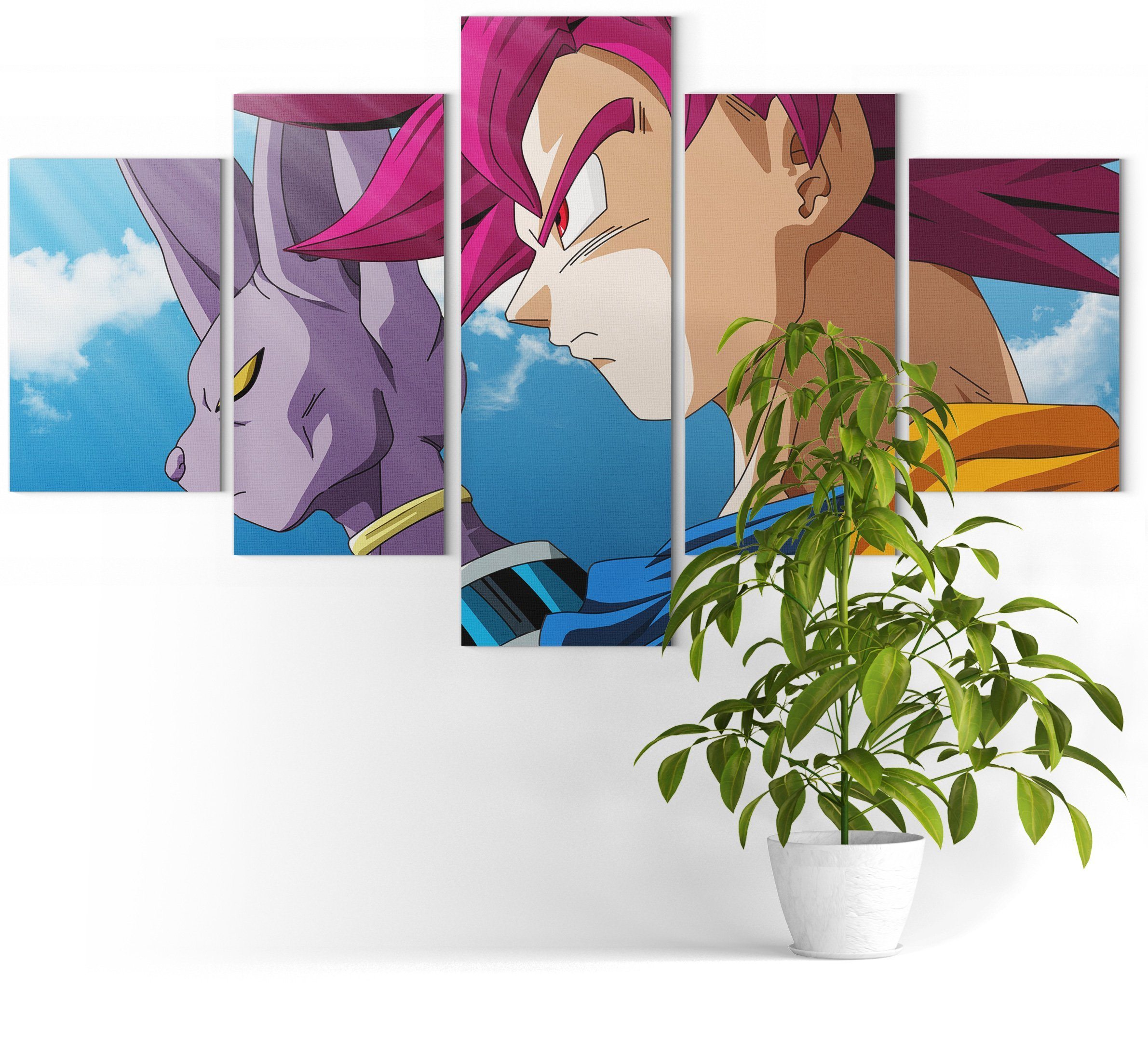 Goku 'Reflections' Original Art Poster - Dragon Ball Super DBZ Wall Art, NEW