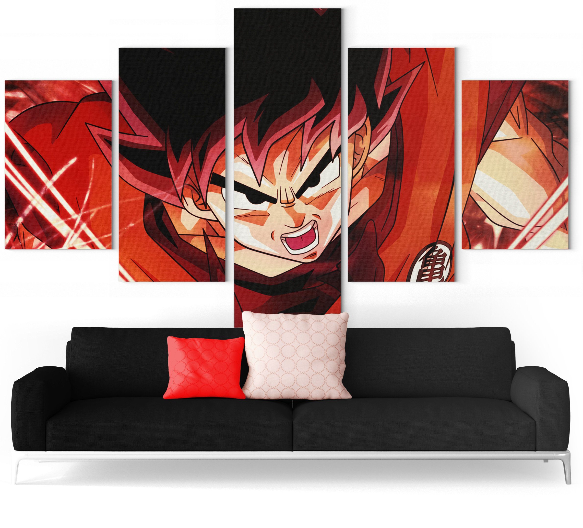 Ssj blue Kaioken Goku  Dragonball Artwork , an art print by