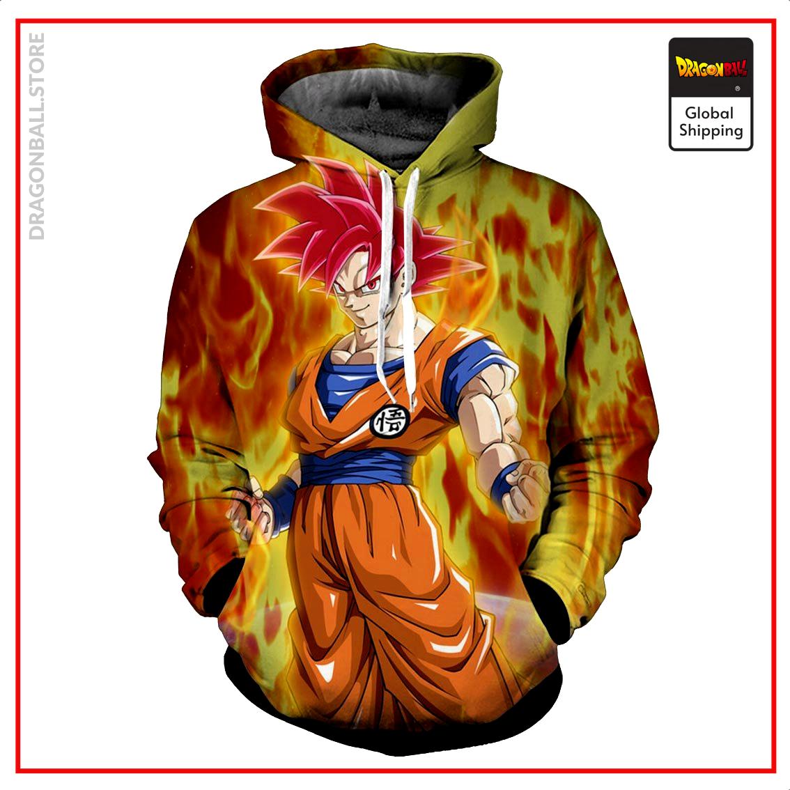 SSG Goku Hoodie DBM2806 M Official Dragon Ball Merch