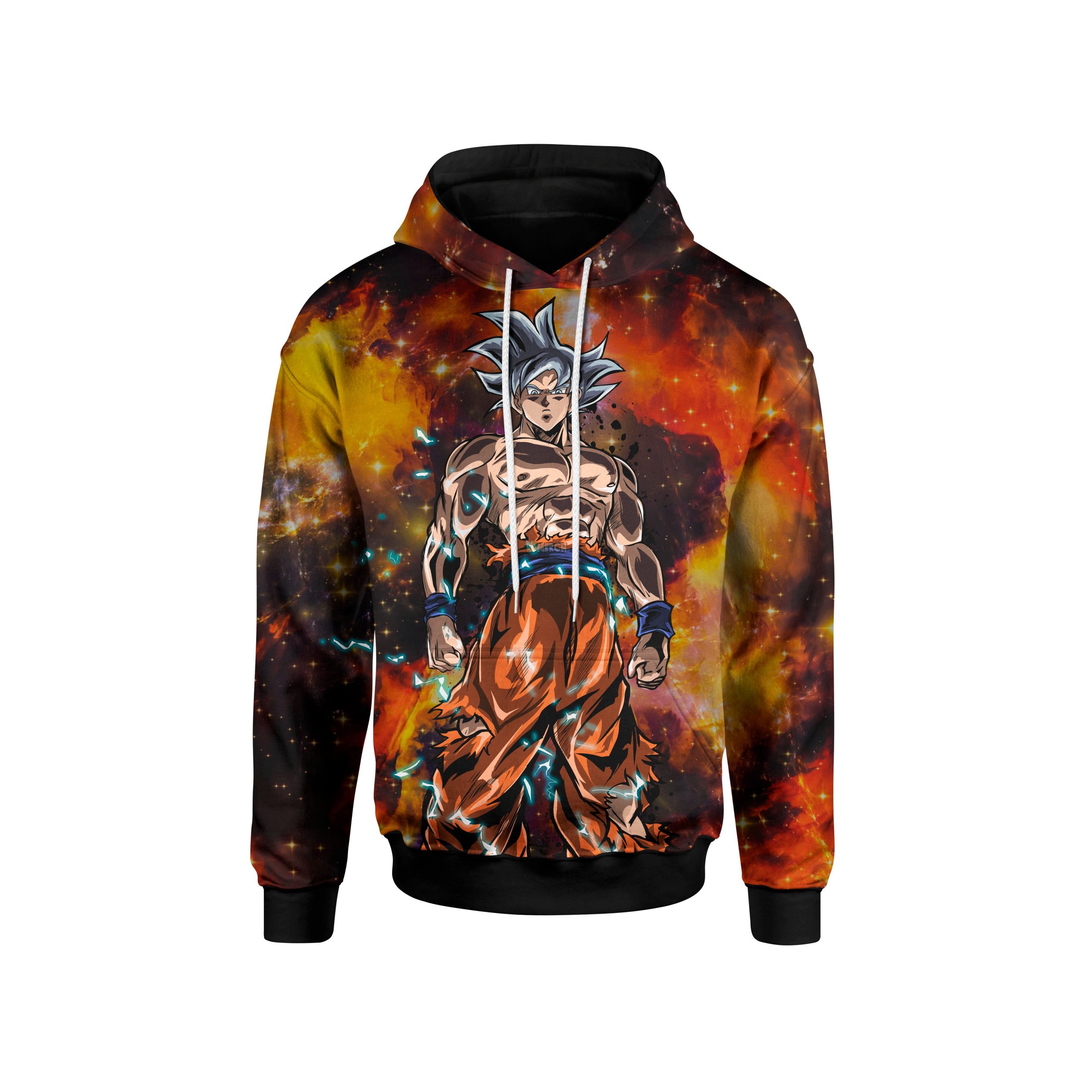 (DBMerch) White Ultra Instinct Goku Hoodie DBM2806 M Official Dragon Ball Merch