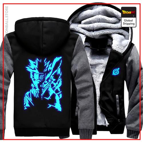 Luminous Naruto Jacket DBM2806 All Black / S Official Dragon Ball Merch