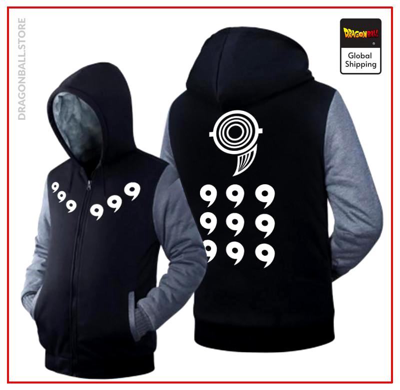 Naruto Fleece Jacket DBM2806 Raglan Black / XXL / China Official Dragon Ball Merch