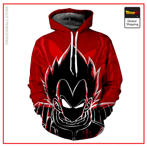 Red Scouter Vegeta Hoodie DBM2806 S Official Dragon Ball Merch