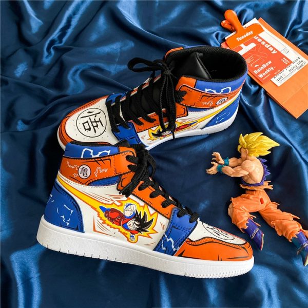 Anime Dragon Ball Son Goku Sneakers Vegeta IV High Tops Dragon Ball Fashion Casual Cartoon Sneakers 2 - Dragon Ball Store