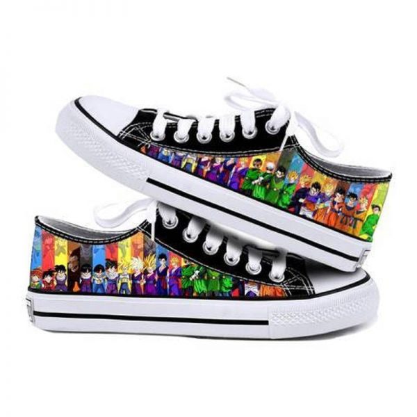 Anime Son Goku Kakarotto Saiyan Canvas Sneakers Low Top Casual Shoes for Kids Youth 3 - Dragon Ball Store
