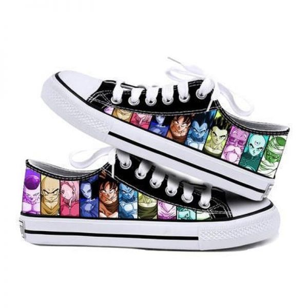 Anime Son Goku Kakarotto Saiyan Canvas Sneakers Low Top Casual Shoes for Kids Youth - Dragon Ball Store