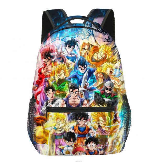 Dragon Ball 3D Print Backpacks Students Cartoon Anime Goku School Bags Kids Bookbags Unisex Bagpack Children 1 - Dragon Ball Store