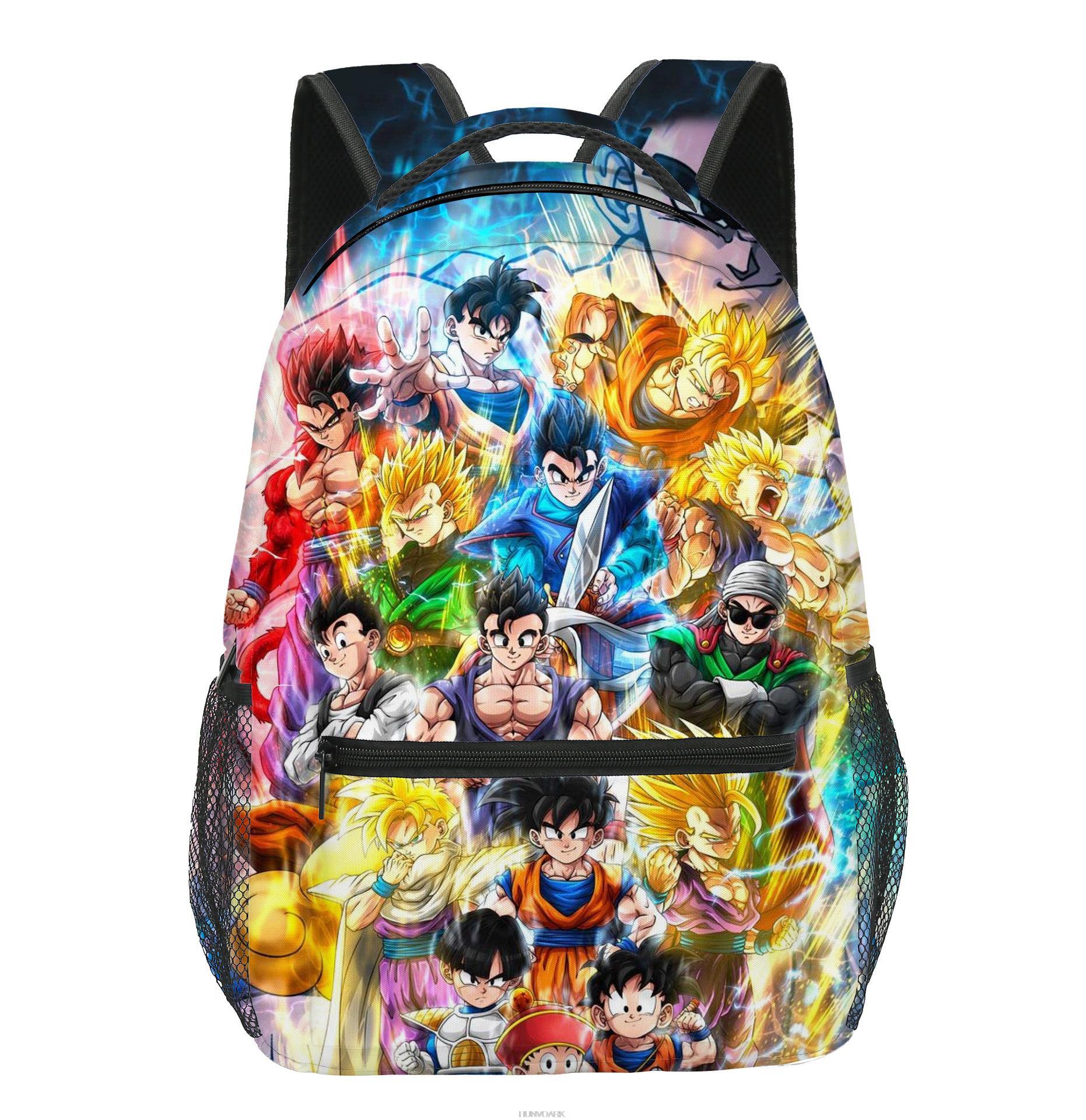 Dragon Ball Son Goku School Bag Decompression Backpack Anime Travel Bag  Students