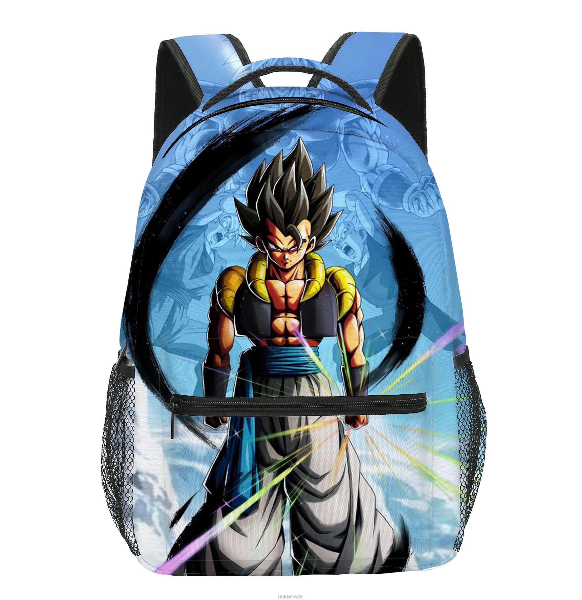 3D Anime Goku Backpack Fabric OxFord Child Travel School Accessories ST25