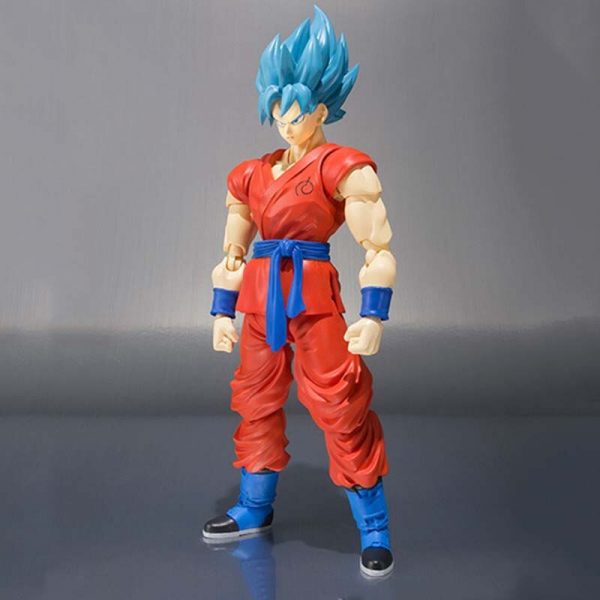 Dragon Ball Z Son Goku Action Figure Super Saiyan Blue Hair Model Toys 3 - Dragon Ball Store