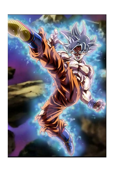 Dragon Ball Z Goku Vegeta Super Saiyan Blue Japanese Manga Poster