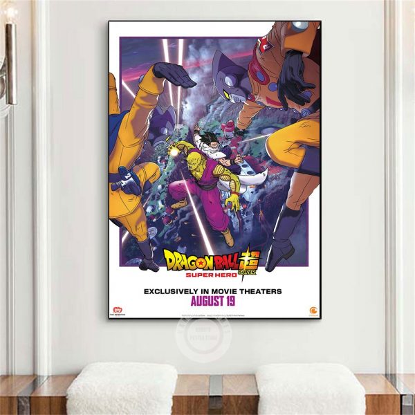 Dragon Ball Super Super Hero Poster 2022 Japanese Anime Movies Prints Wall Art Canvas Painting Picture 2 - Dragon Ball Store