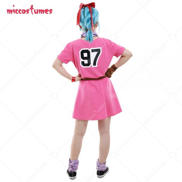 Women s Bulma Cosplay Costume Pink Dress for Women Halloween Cosplay costume 3 - Dragon Ball Store