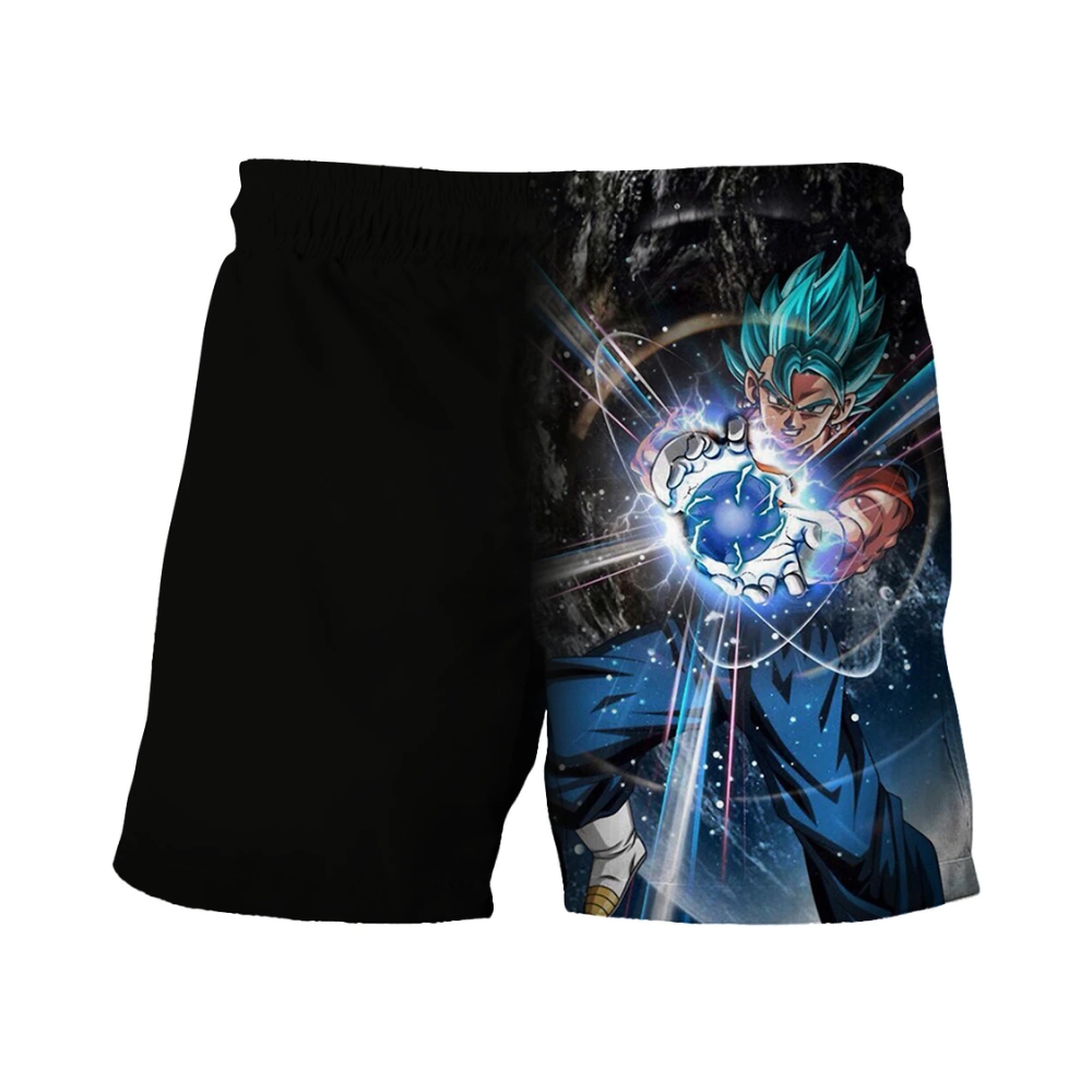Dragon Ball Shorts - Super Saiyan Blue Printed Graphic Shorts » Dragon ...