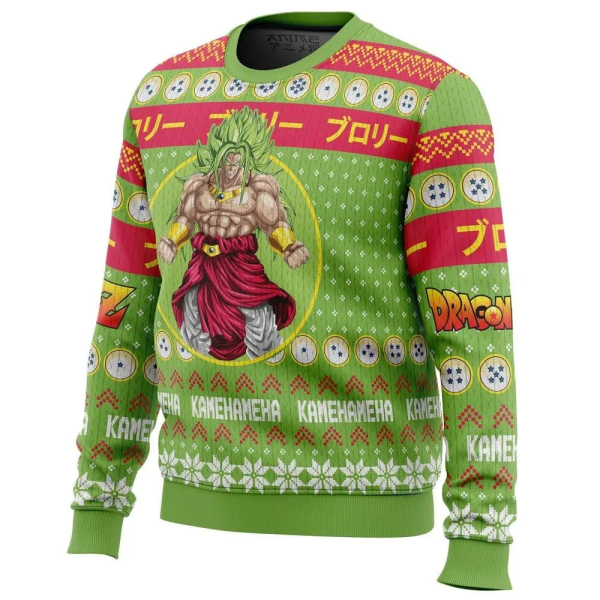 Dragon Ball Ugly Christmas Sweaters - TokooSama Christmas Broly Dragon Ball Z