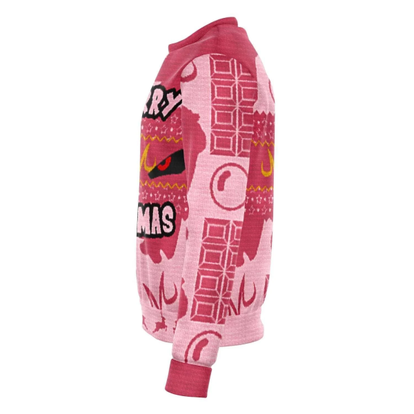 Dragon Ball Ugly Christmas Sweaters - Subliminator Majin Buu Ugly Christmas Sweater - Image 4