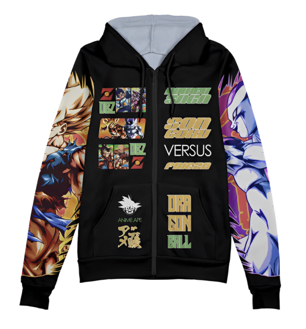 Dragon Ball Jackets - Frieza Saga Dragon Ball Z Zip Hoodie Jacket IP0312 - Image 2
