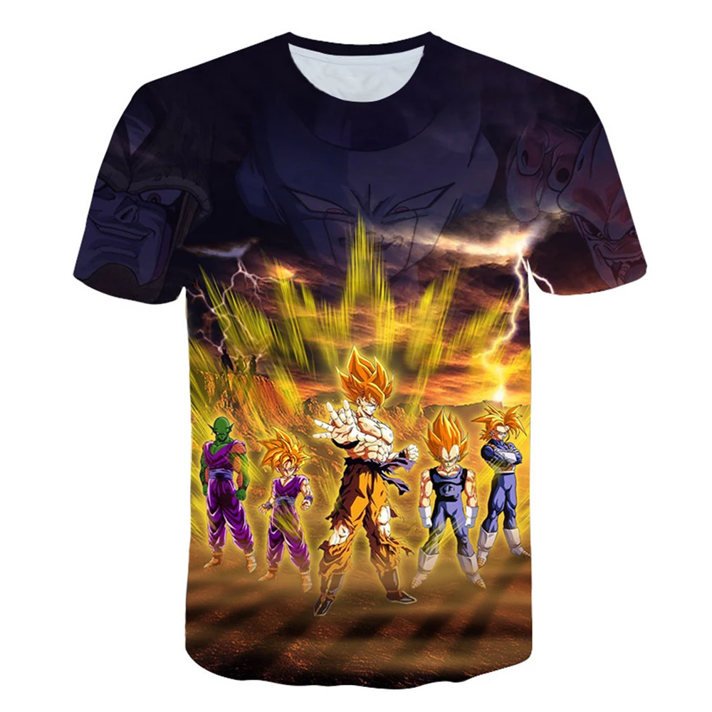 Final Flash Team Z Warriors - Summer 3D Printed Dragon Ball T-shirt