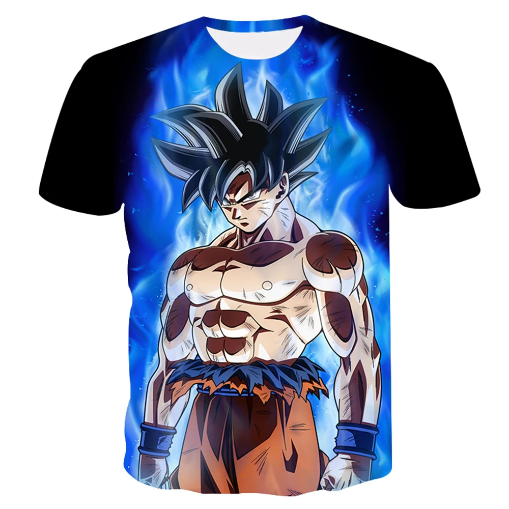 Ultra Instinct Goku Aura T-Shirt - Summer 3D Printed Dragon Ball T-shirt