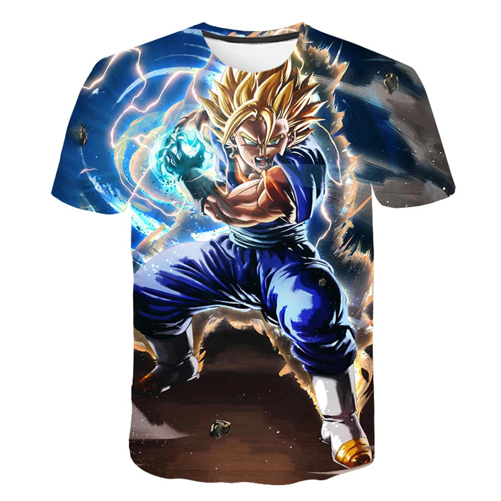 Vegeta Energy Strike - Summer 3D Printed Dragon Ball T-shirt