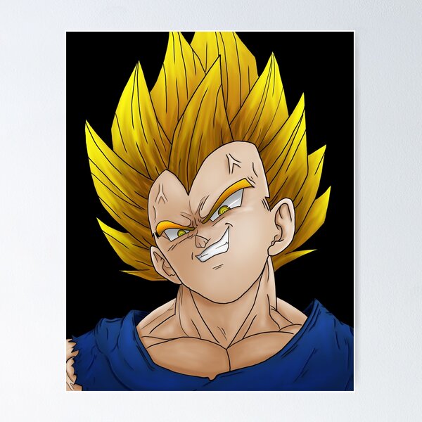 Vegeta Super Saiyan Fanart Design  Poster TPM2008