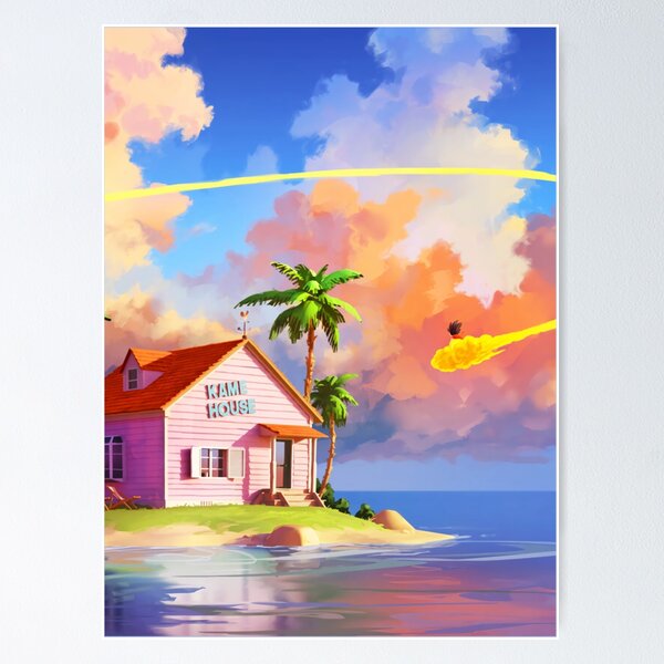 Master Roshi Kame House - Dragon Ball - Artwork Poster TPM2008