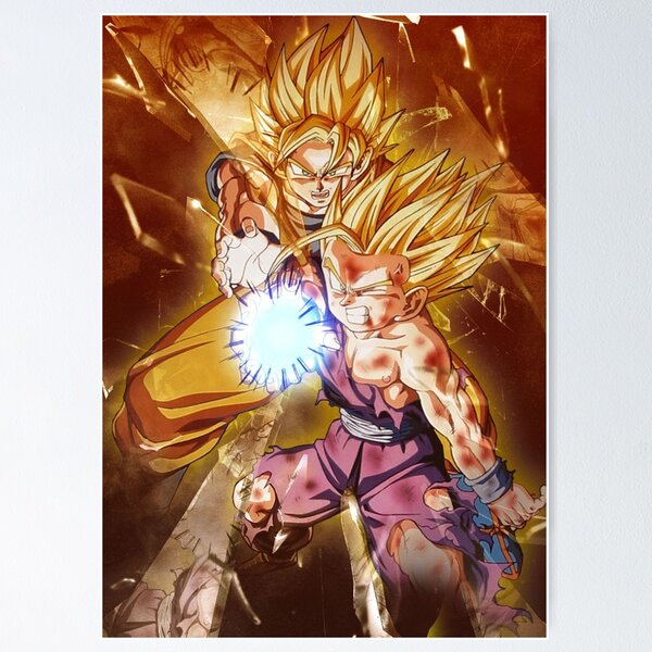 Gohan x Goku The Powerful Attack Poster TPM2008