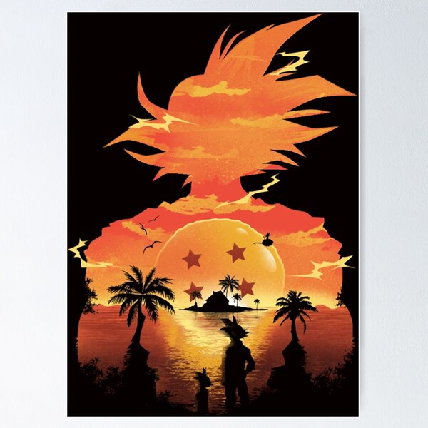 Goku Beautiful Sunset Poster TPM2008