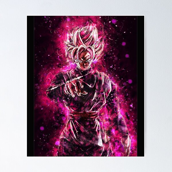 Goku Ultra Instinct Black Rose Essential TShirt1302 Poster TPM2008