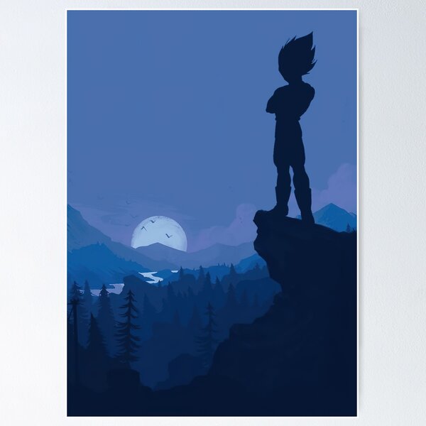 Vegeta Silhouette Poster TPM2008