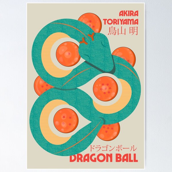 Dragon ball, Akira Toriyama manga, japanese illustration, cult anime, manga poster Poster TPM2008