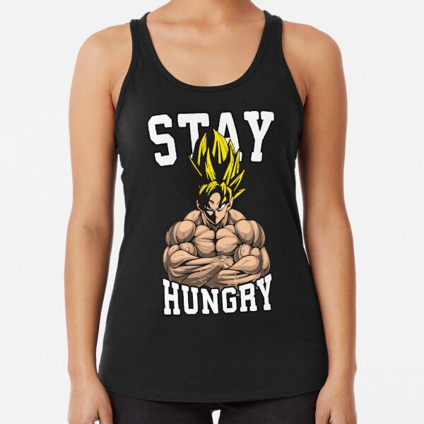 Stay Hungry - Goku Bodybuilding Racerback Tank Top TPM2008