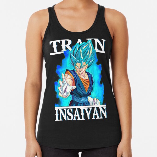 Train Insaiyan Vegetto Super Saiyan Blue Racerback Tank Top TPM2008