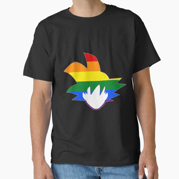 Gay Pride Goku Silhouette Pride dragon T-Shirt RB1909