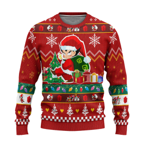 Chibi Santa Vegeta – Dragon Ball Ugly Christmas Sweater