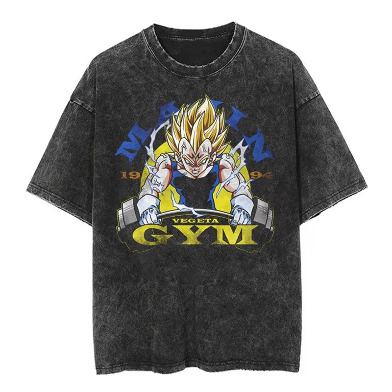 New Dragon Ball PTTT0604 Washed Vintage T-shirt