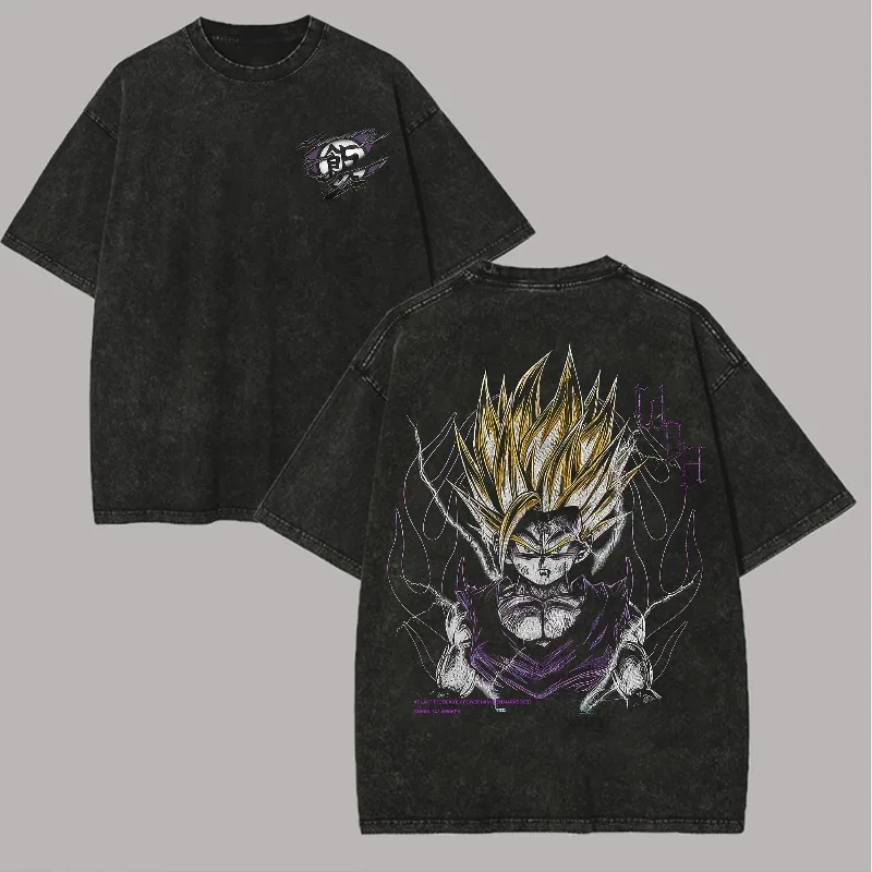 Dragon Ball Z Son Gohan PTTT0604 Washed T Shirt